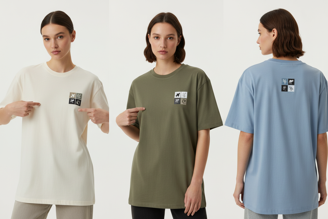 printed in a small box in front or back models are showing those prints not full tshirt prints